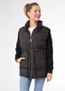 Claire Down Puffer Jacket with Knit Sleeve