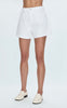Saige High Rise A-Line Short - Polished White