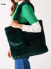 Cozy Cabin Faux Fur Tote