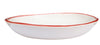 Pasta/Soup Bowl with Red Edge
