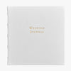 Wedding Journal - White Napa Cowhide Leather