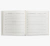 Wedding Journal - White Napa Cowhide Leather