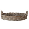 Hand-Woven Rattan Tray with Handles