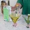 Two-Tone Martini Glass with Ball Stem