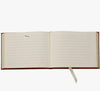 Guest Book British Tan Traditional Leather
