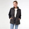 Claire Down Puffer Jacket with Knit Sleeve