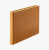 Guest Book British Tan Traditional Leather