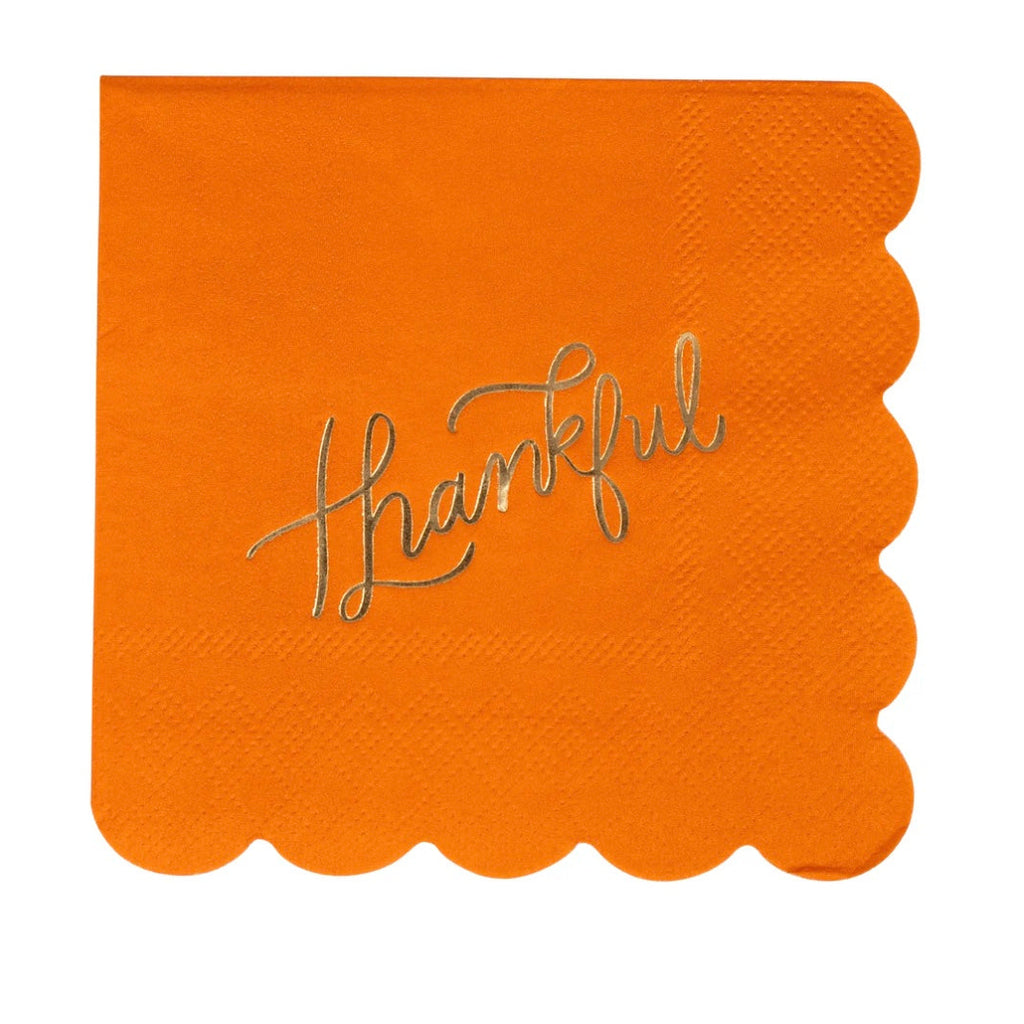 FOIL THANKFUL COCKTAIL NAPKIN