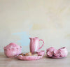 Stoneware Cabbage Shaped Creamer, Pink