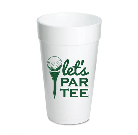 Let's Par Tee Golf Masters To Go Foam Cups