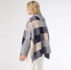 Loren Colorblock Poncho