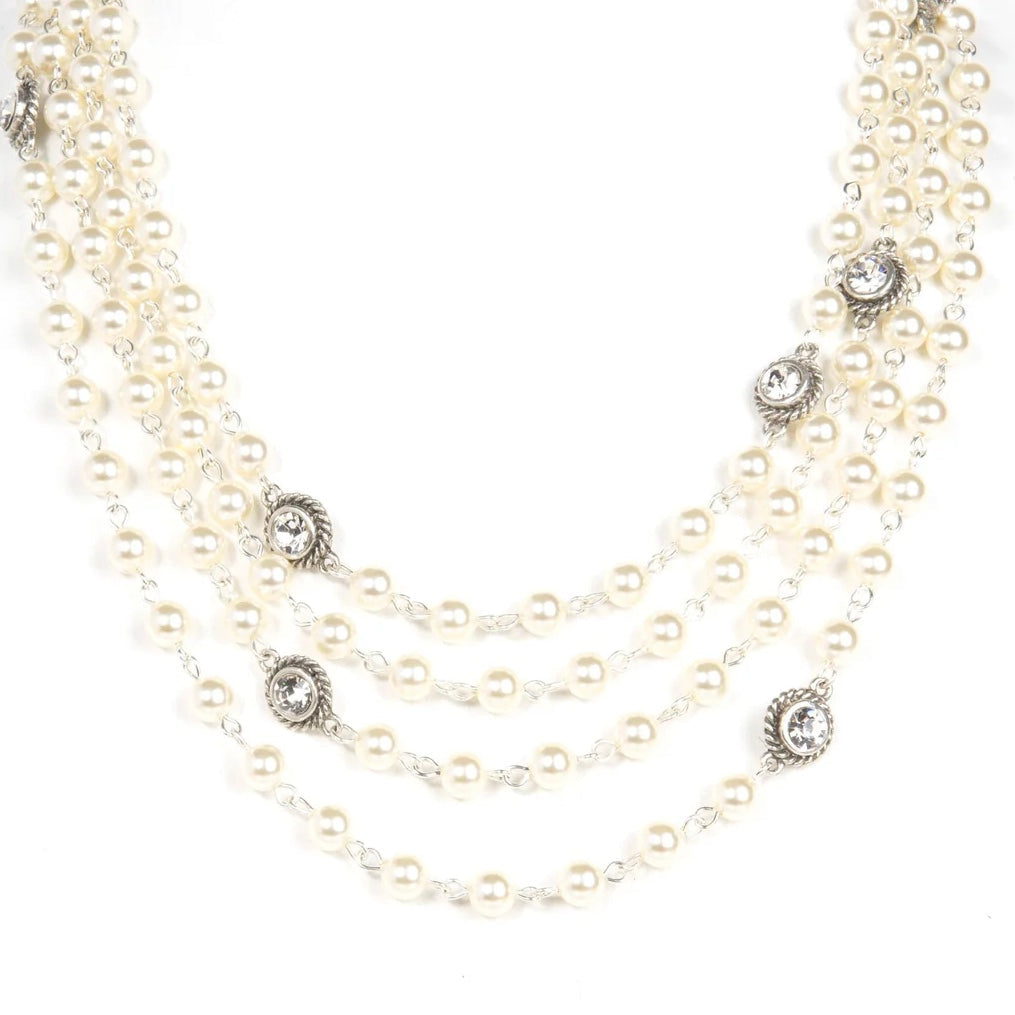 Magdalena - 6mm Pearl Cream/Silver