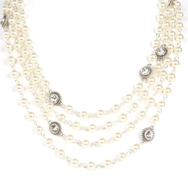 Magdalena - 6mm Pearl Cream/Silver