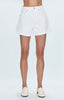 Saige High Rise A-Line Short - Polished White