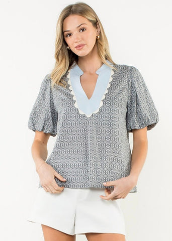 Scallop Trim Top
