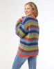 Ronado Multi Stripe Crew Neck Sweater