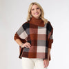 Loren Colorblock Poncho