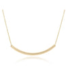 16'' Necklace Gold- Bliss Bar Textured Gold