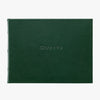 Guest Book - Green Traditional Leather