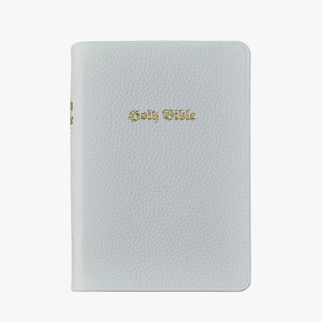 The Holy Bible - White Napa Cowhide Leather