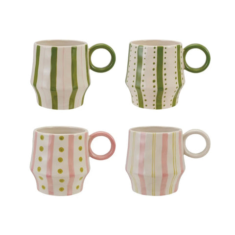 16 oz. Hand-Painted Stoneware Mug