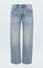 LEXI MID RISE BOWED STRAIGHT JEAN - BOWIE