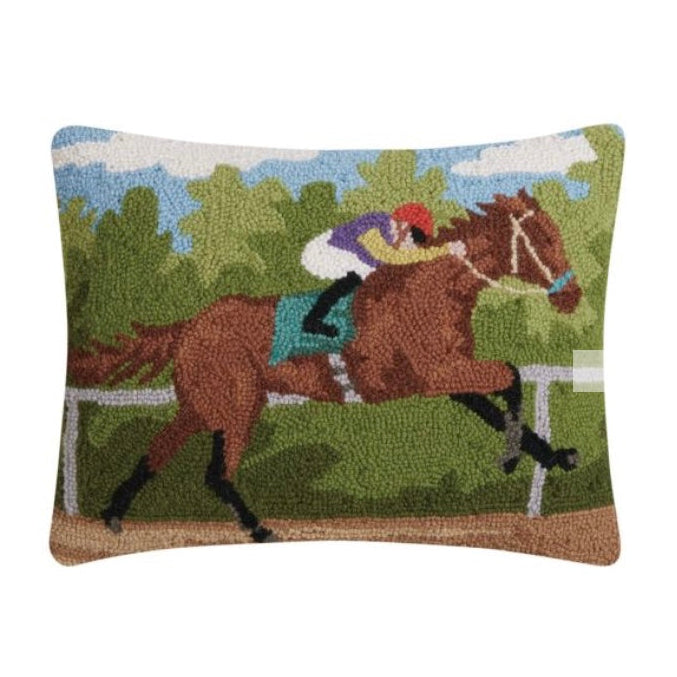 Racing Horse Hook Pillow