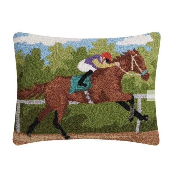 Racing Horse Hook Pillow