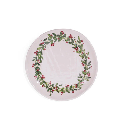 Christmas Wreath Salad Plate