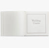 Wedding Journal - White Napa Cowhide Leather