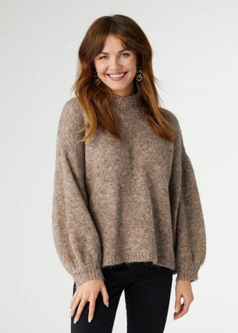 Kayne Mohair Sweater - Latte Heather