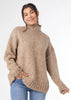 Joyce Marled Long Sleeve Mock Neck Sweater
