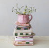 Stoneware Cabbage Shaped Creamer, Pink