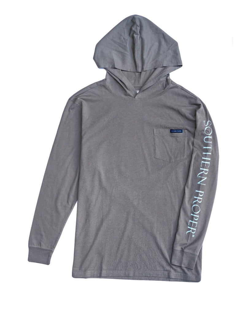 Hoodie Tee: Pewter