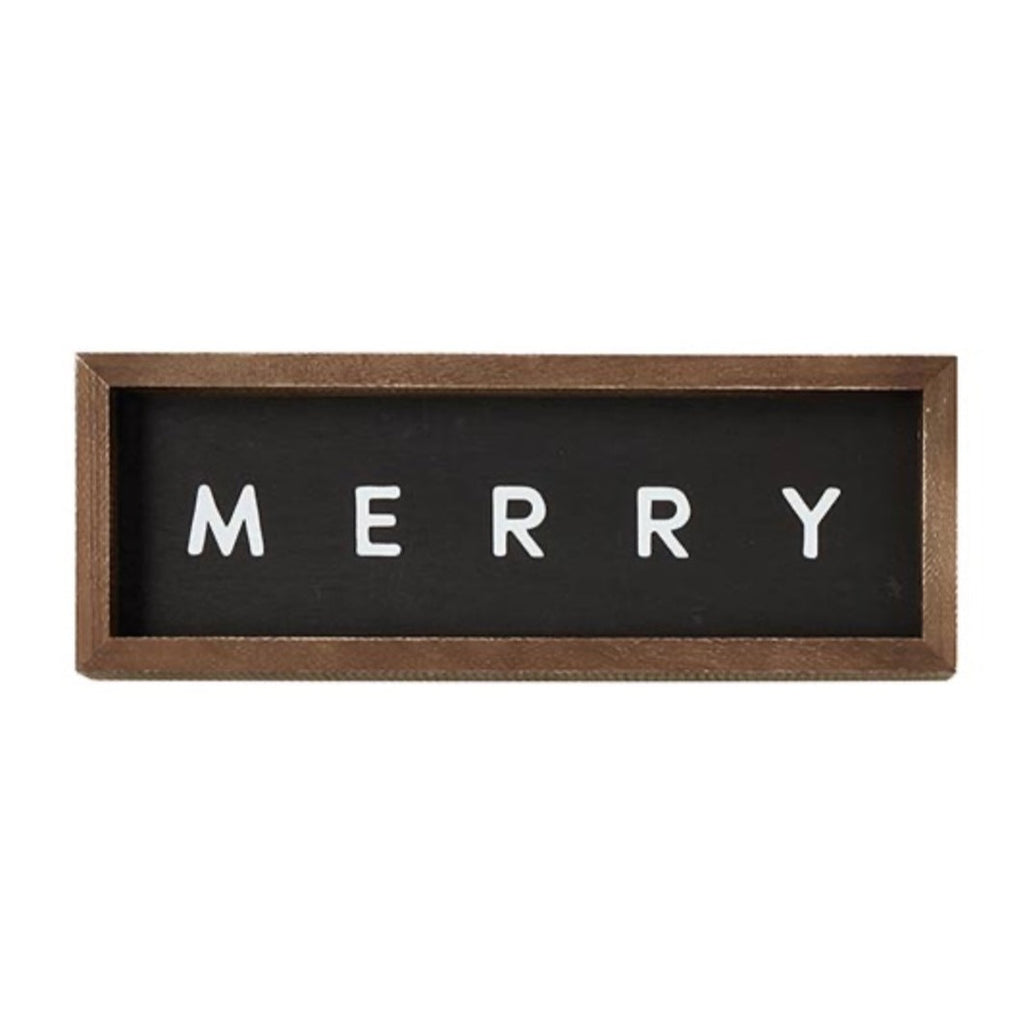 Wood Sign - Merry