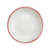 Pasta/Soup Bowl with Red Edge