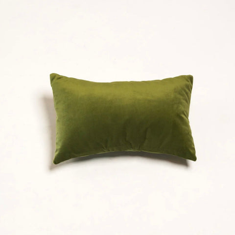 Grass Velvet Lumbar Pillow