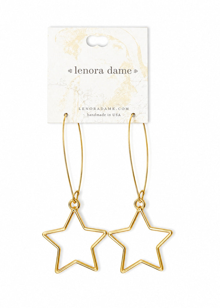 Gold Star Earrings
