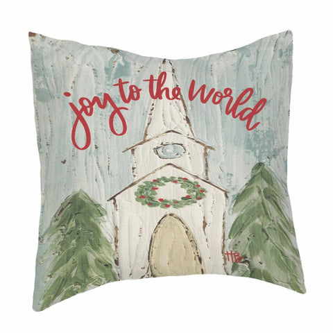 JOY TO THE WORLD CHURCH PILLOW