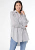 Tianna Striped Tunic Top with Cinched Sleeve