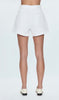 Saige High Rise A-Line Short - Polished White