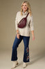 Heavenly-Luxe Cowl Neck with Rib Trim Detail