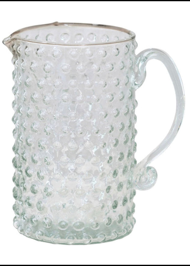 Hobnail Glass Pitcher