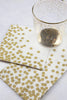 GOLD CONFETTI COCKTAIL NAPKINS