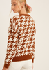 Houndstooth Plaid Sweater