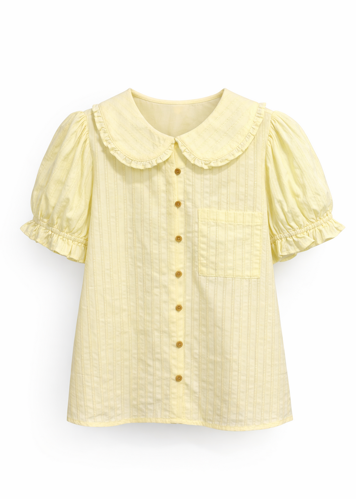 Peter Pan Button Down Top