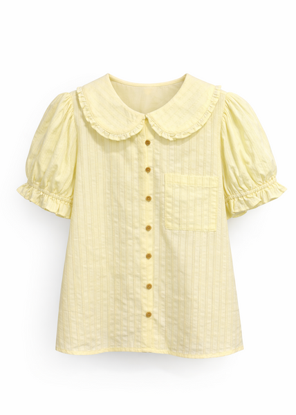 Peter Pan Button Down Top