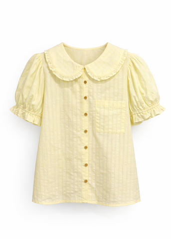 Peter Pan Button Down Top
