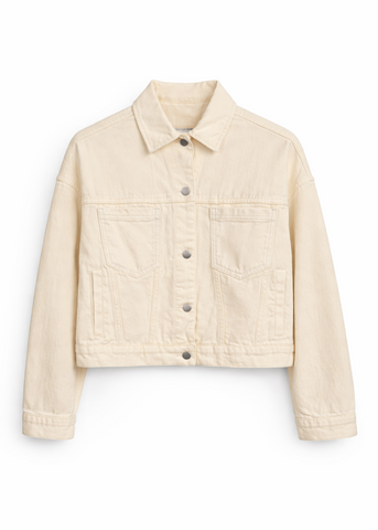 Minimal Cotton Trucker Jacket