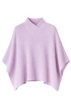 Ribbed Knit Poncho Top
